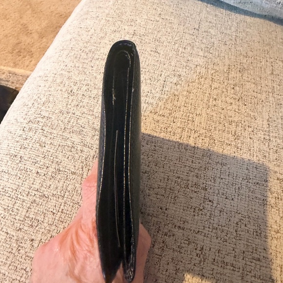 Charles Jourdan Vintage NWT Black Leather Wallet 5.5x4.25 - Picture 8 of 10